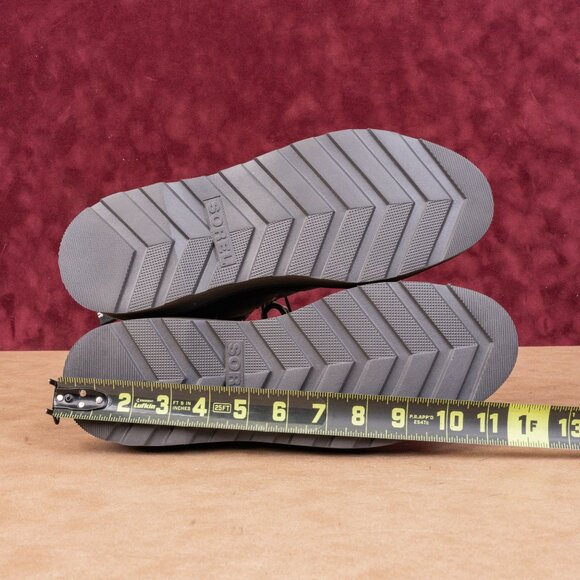 Sorel Women Hi Line Hiker Black Leather Lace-up Hiking Boots sz 10US EUR41 - Picture 5 of 8